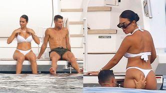 Cristiano Ronaldo i Georgina Rodriguez dokazują na pokładzie luksusowego jachtu we Francji (ZDJĘCIA)