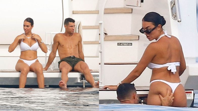 Cristiano Ronaldo i Georgina Rodriguez dokazują na pokładzie luksusowego jachtu we Francji (ZDJĘCIA)