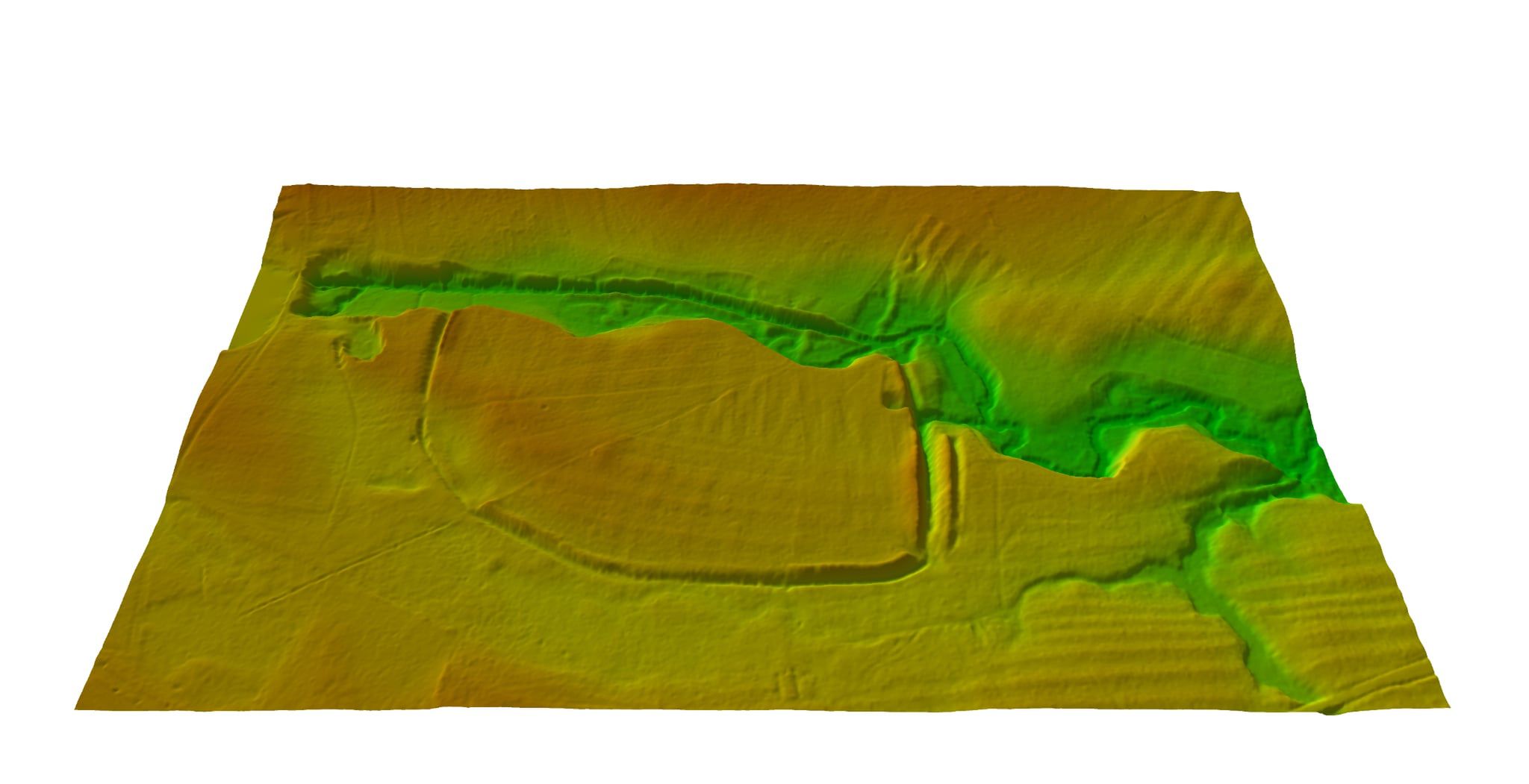 Relikty średniowiecznego miasta Stolzenberg na podkładzie numery