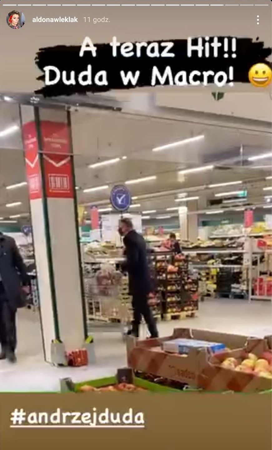 Andrzej Duda przyłapany na zakupach w towarzystwie ochrony BOR-u