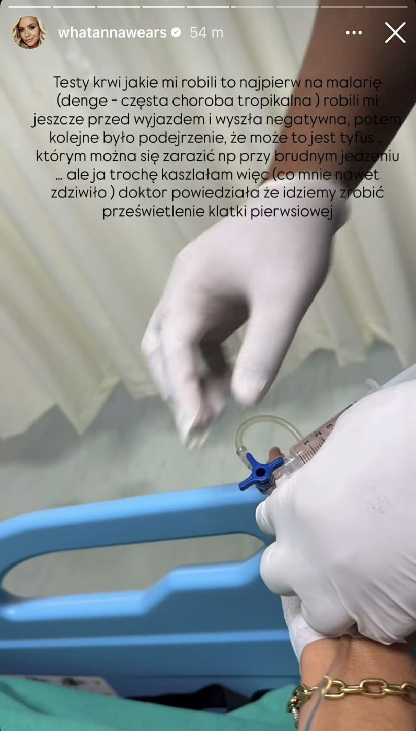 Anna Skura w szpitalu