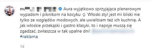 Julia "Maffashion" K. i reklama włoskiego piwa