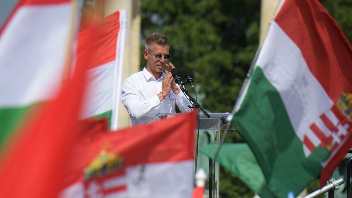 Peter Magyar lider partii Tisza