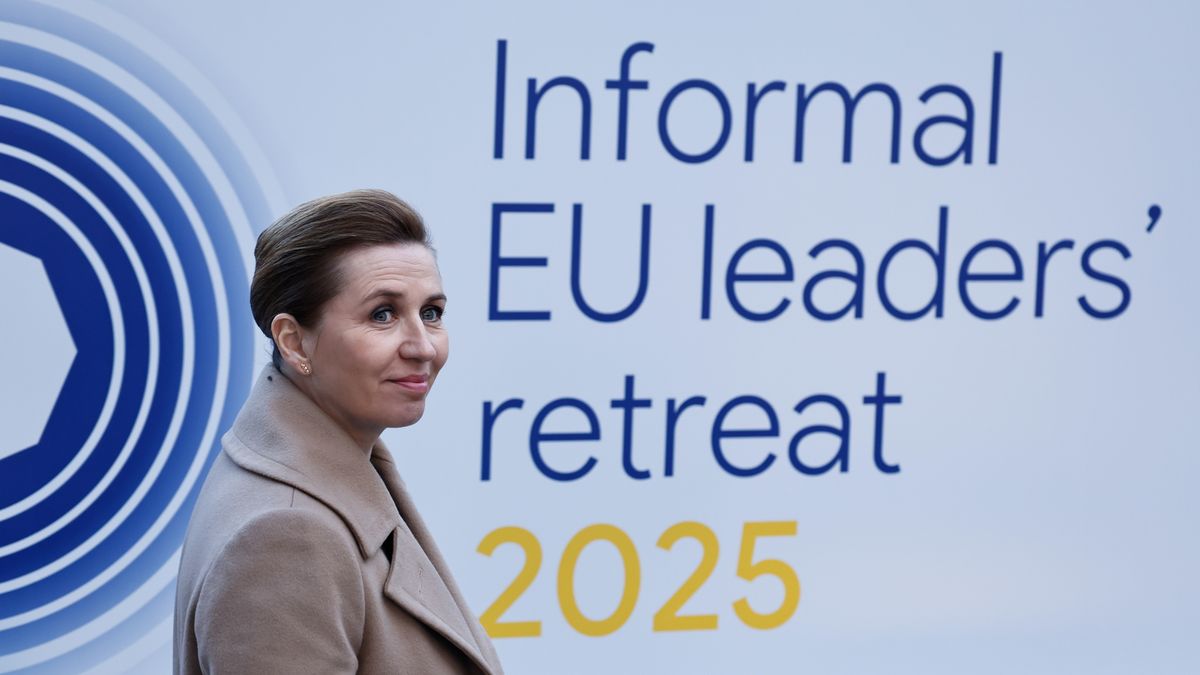 Mette Frederiksen, Denmark's prime minister, arrives at an informal retreat of European Union leaders at Egmont Palace in Brussels, Belgium, on Monday, Feb. 3, 2025. The meeting is dedicated to the future of defense, where they will be joined by NATO's Mark Rutte and the UK's Keir Starmer. Photographer: Simon Wohlfahrt/Bloomberg via Getty Images