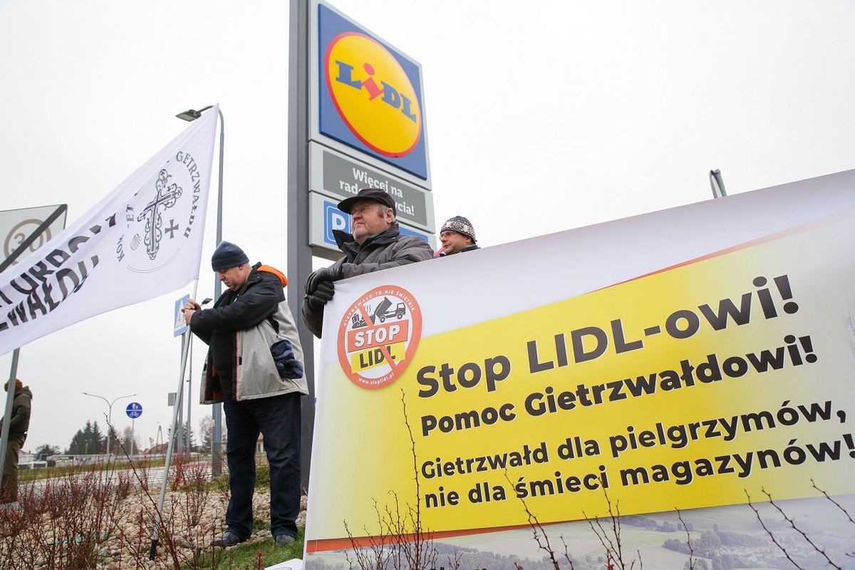 Protest ws. budowy centrum Lidla. Sąd uchylił decyzję