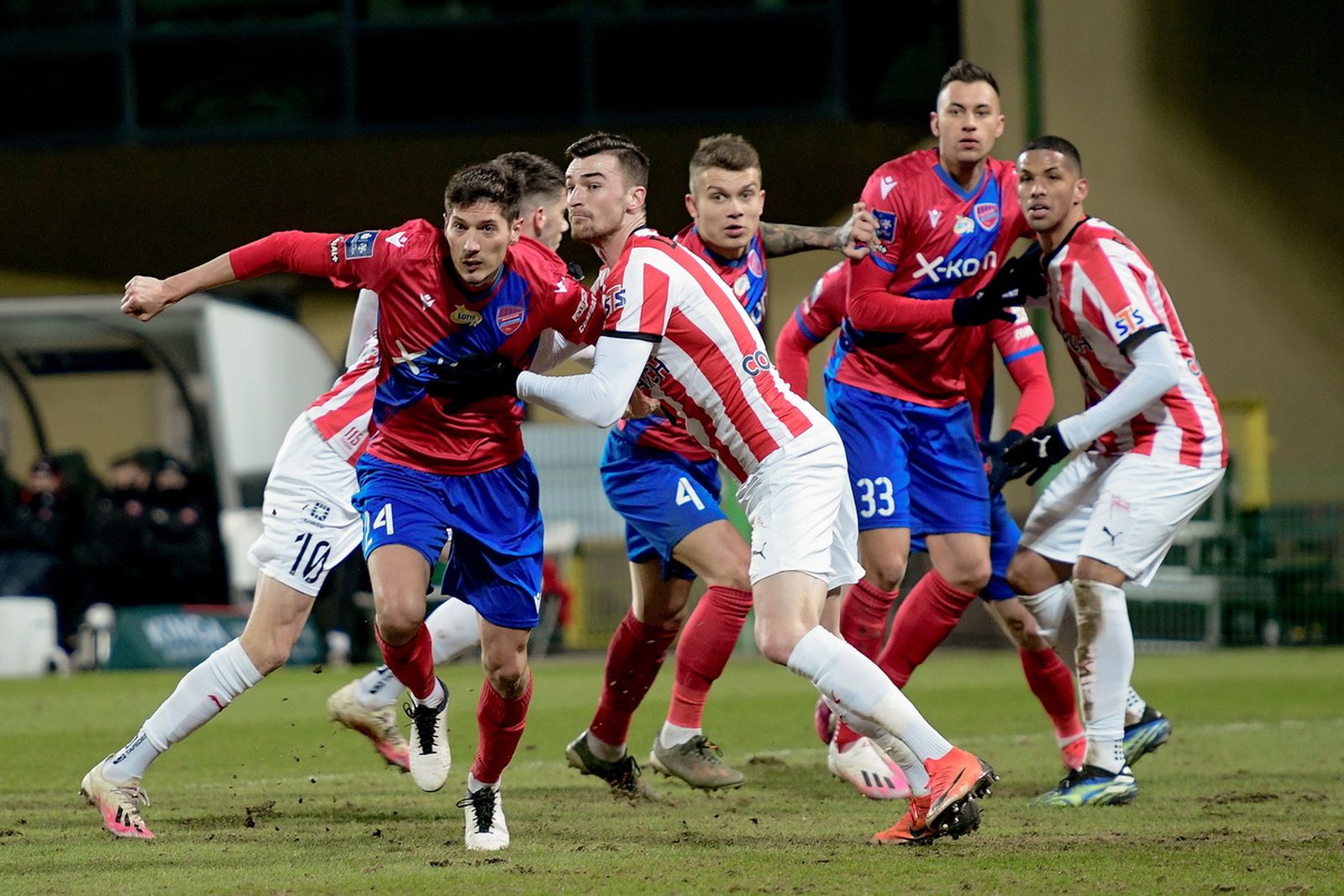 Zdjęcie z meczu Cracovii Kraków i Rakowa Częstochowa