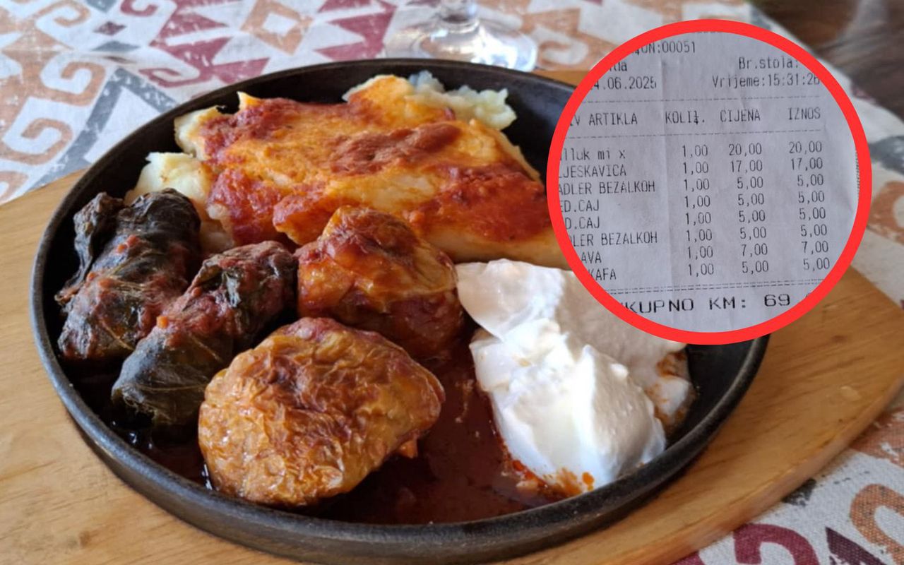 Obiad w Bośni. Zapłaciliśmy mniej niż w Chorwacji za pizzę