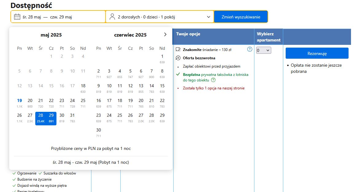 Obiekty noclegowe windują ceny 