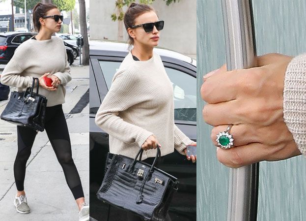 Ciężarna Irina Shayk z pierścionkiem zaręczynowym (ZDJĘCIA)