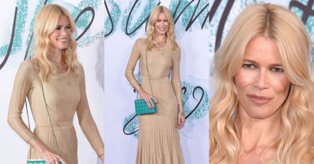 46-letnia Claudia Schiffer w skromnej sukience