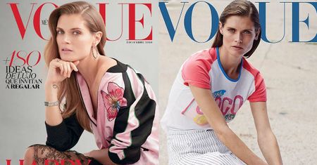 Małgorzata Bela na trzech okładkach "Vogue'a"