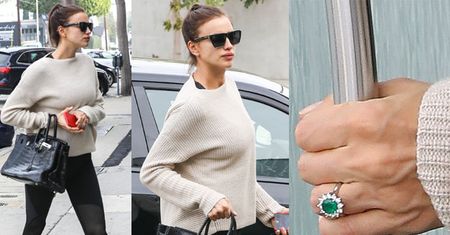 Ciężarna Irina Shayk z pierścionkiem zaręczynowym (ZDJĘCIA)