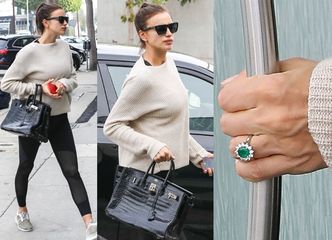 Ciężarna Irina Shayk z pierścionkiem zaręczynowym (ZDJĘCIA)