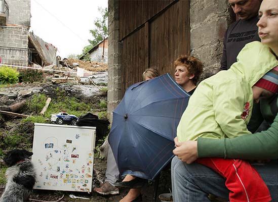 W Lanckoronie znowu osunęła się ziemia - będą eksmisje?