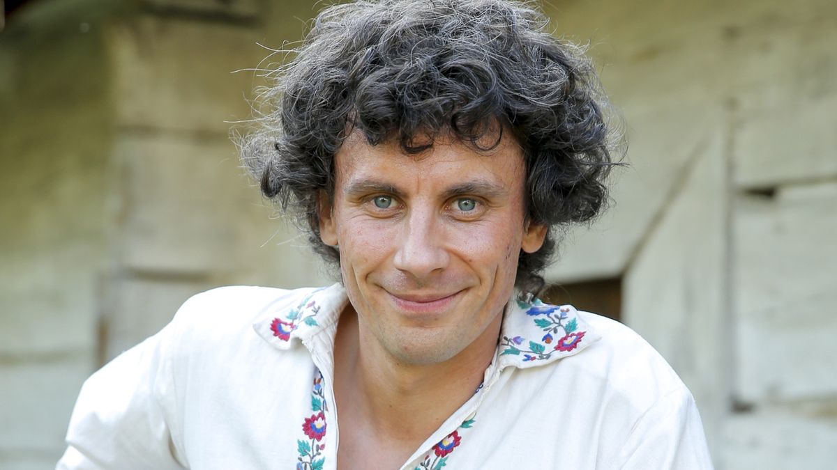 Adam Bobik na planie filmu "Sami swoi. Początek"