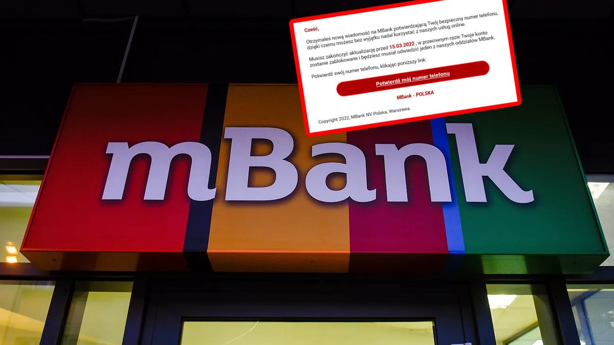 mBank. Oszuści chcą nas okradać