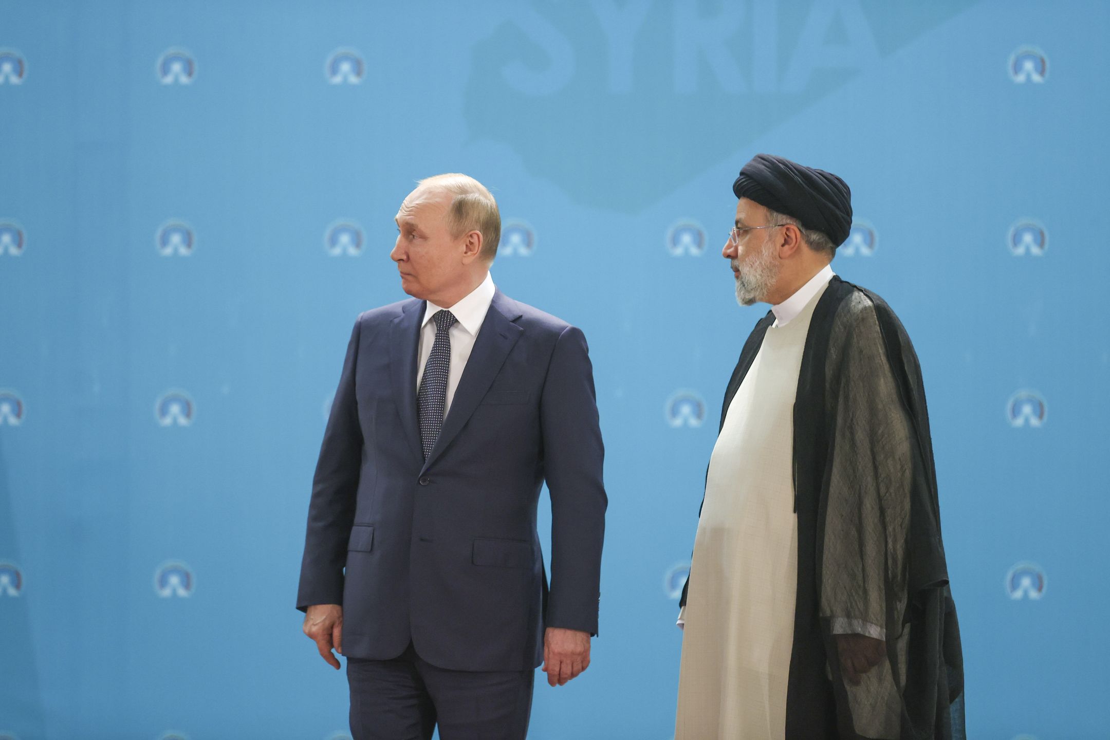 Na zdjęciu Władimir Putin i Ebrahim Raisi