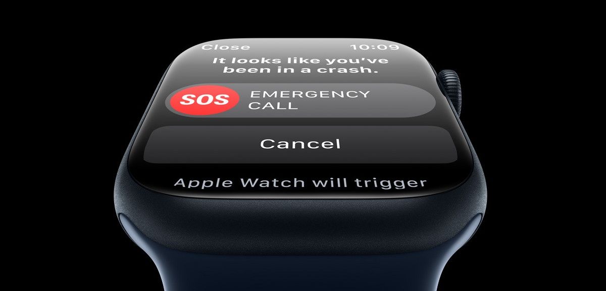 Zegarek Apple Watch wzywający pomoc