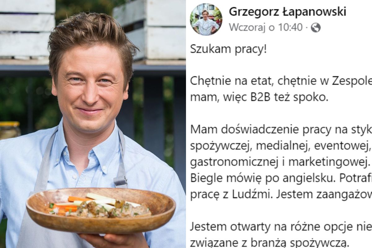 Były juror "Top Chef" szuka pracy. "Jestem otwarty na różne opcje"