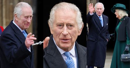 Król Karol III i królowa Camilla z torbą Chanel za 17 TYSIĘCY ZŁOTYCH zmierzają na nabożeństwo wielkanocne (ZDJĘCIA)