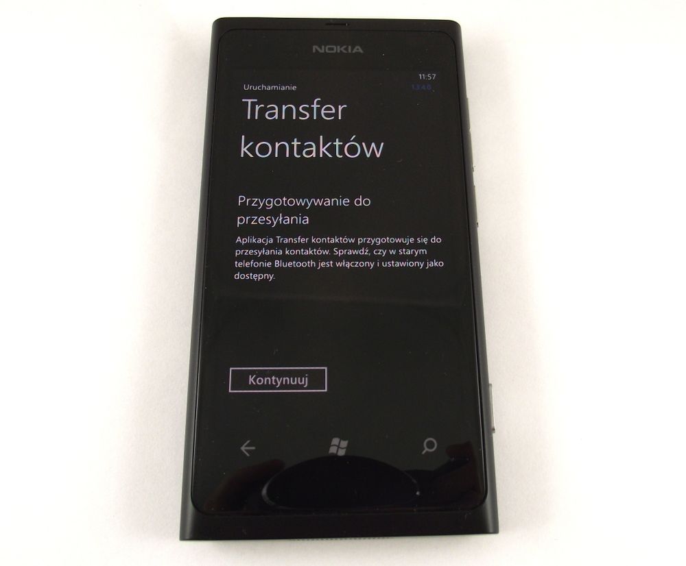 Nokia Lumia 800 - transfer kontaktów