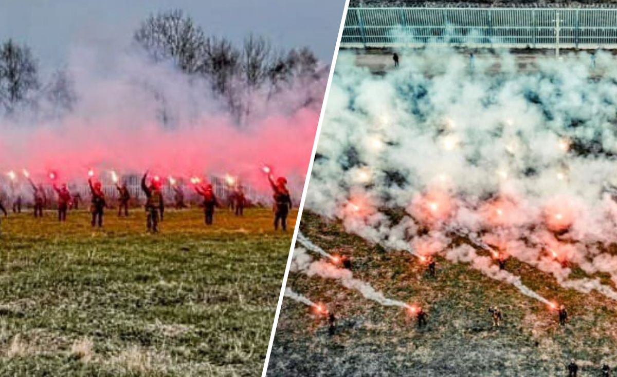 Zdjęcie żołnierzy na granicy polsko-białoruskiej