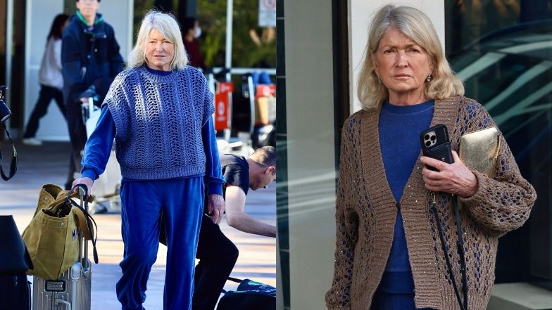 Martha Stewart na lotnisku w Australii