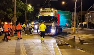 Z Korei do Gdańska, a potem w dalszą drogę. Nocą przez Lublin przejechał potężny ładunek