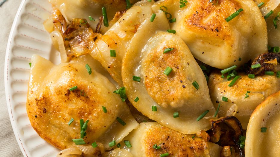Homemade Polish Potato Pierogies  with Onion and Chives
background, boiled, cabbage, cheese, cooked, cooking, cuisine, delicious, dinner, dish, dough, dumpling, dumplings, eating, filled, flour, food, fry, gourmet, homemade, lunch, meal, meat, nutrition, onion, pierogi, pierogies, plate, polish, potato, pyrohy, russian, stuffed, table, traditional, ukrainian, background, boiled, cabbage, cheese, cooked, cooking, cuisine, delicious, dinner, dish, dough, dumpling, dumplings, eating, filled, flour, food, fry, gourmet, homemade, lunch, meal, meat, nutrition, onion, pierogi, pierogies, plate, polish, potato, pyrohy, russian, stuffed, table, traditional, ukrainian