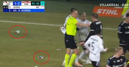 Awantura na meczu Legii. To leciało na boisko