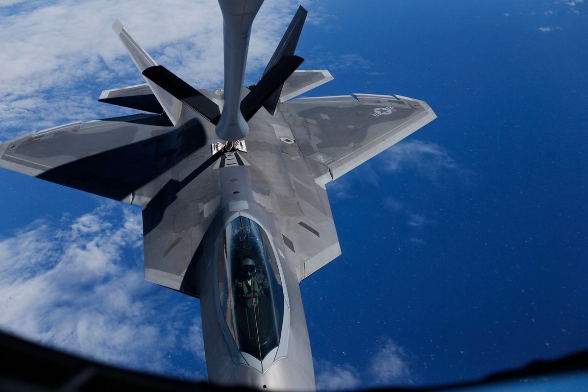 Na zdjęciu F-22