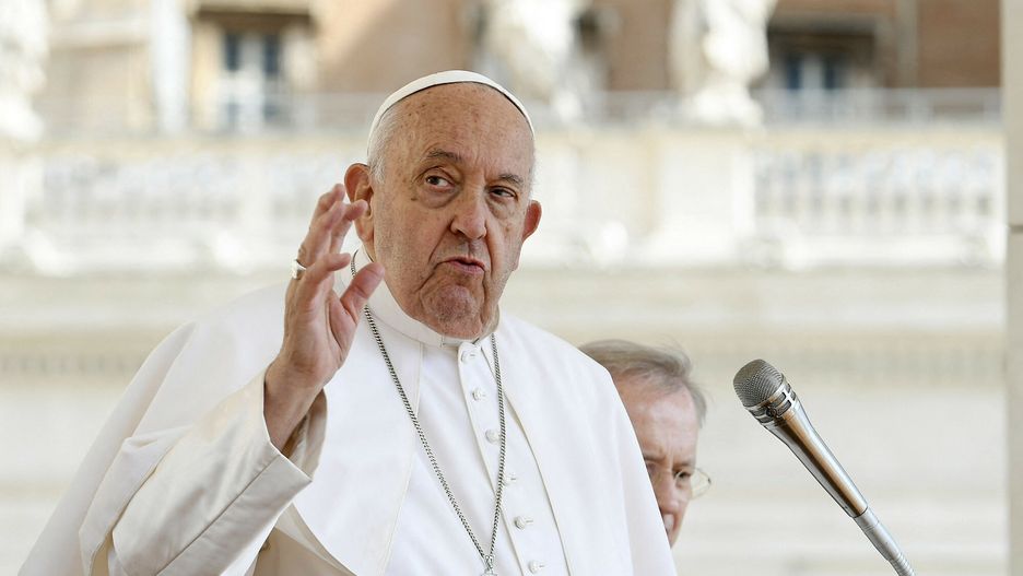 Temporary
Pope Francis leads the weekly general audience in Saint Peter?s square at the Vatican on May 29, 2024. Photo: (EV) Vatican Media/ABACAPRESS.COM
ABACA