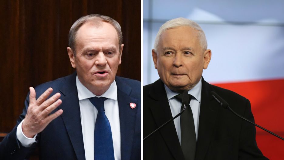 Donald Tusk i Jarosław Kaczyński