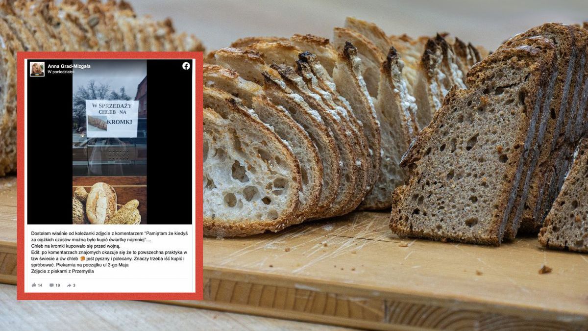 Piekarnia w Przemyślu sprzedaje chleb na kromki