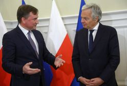 Unijny komisarz ds. sprawiedliwości w Polsce. Spotkał się z Banasiem i Ziobrą