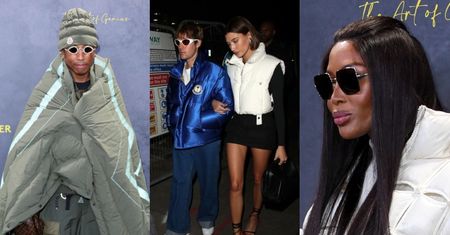 Gwiazdy okutane w puchowe kurtki brylują na pokazie Moncler: Justin i Hailey Bieberowie, Pharrell Williams, Naomi Campbell... (ZDJĘCIA)