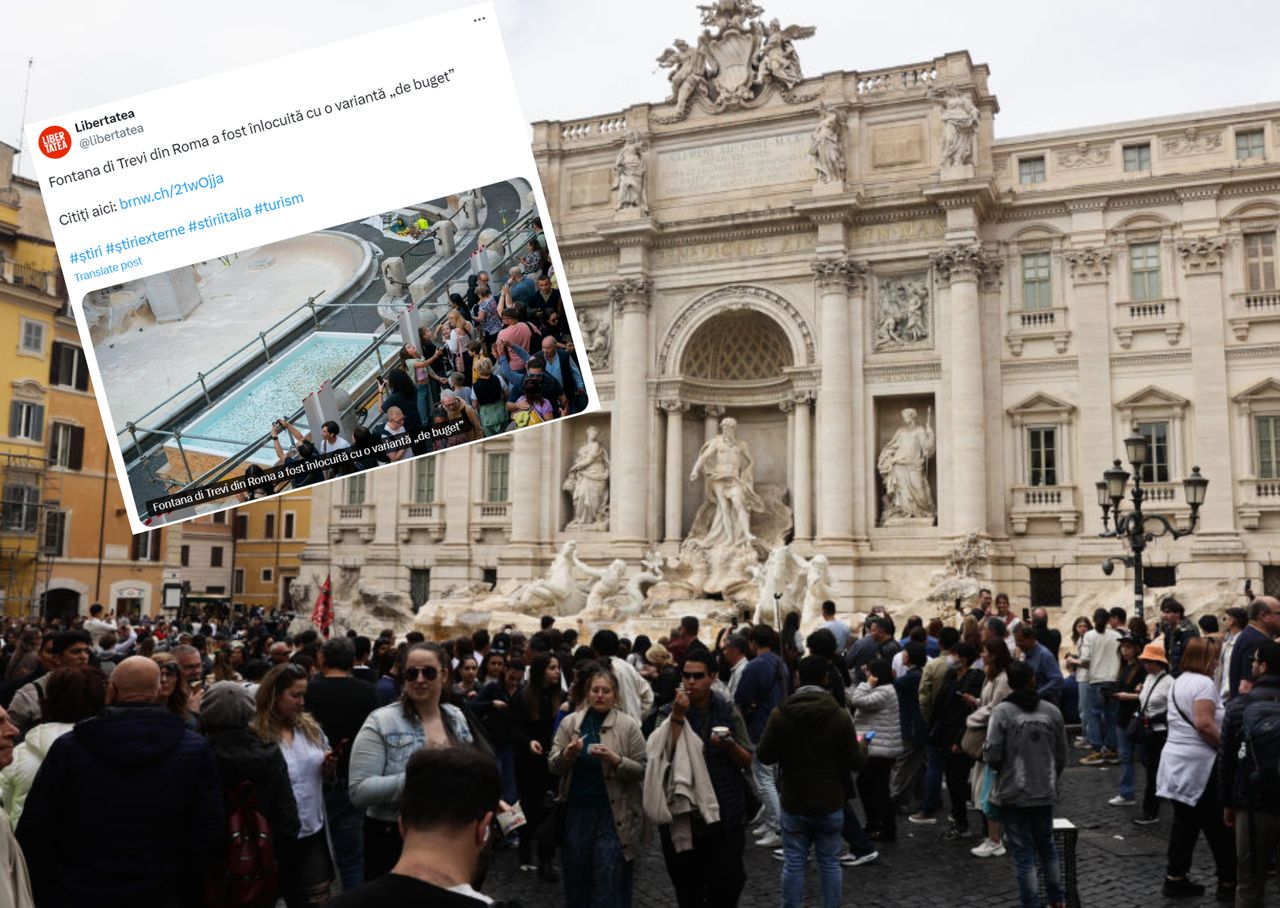 Such a view near the Trevi Fountain surprised tourists.