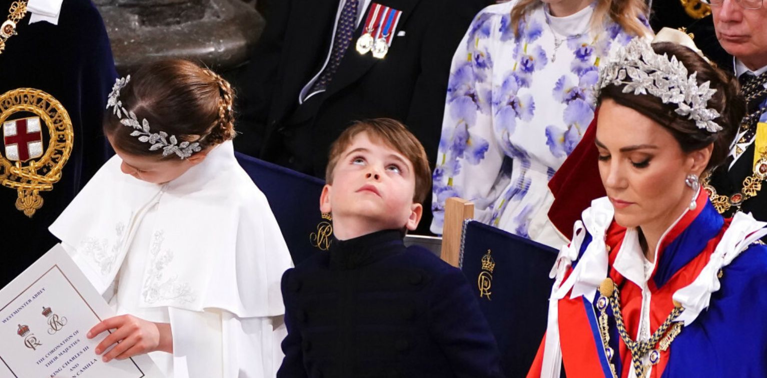 Książę Louis dokazuje na koronacji Karola III