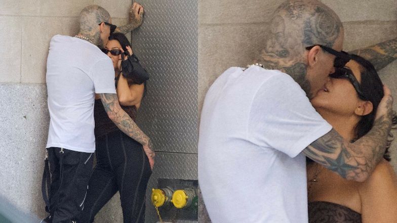 Kourtney Kardashian i Travis Barker NAMIĘTNIE OBŚCISKUJĄ SIĘ na tyłach centrum handlowego (ZDJĘCIA)