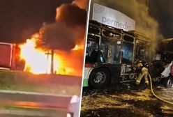 Autobus stanął w płomieniach w Lublinie. Kierowca akurat patrzył w telefon