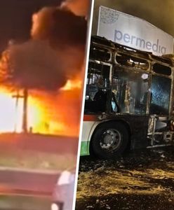 Autobus stanął w płomieniach w Lublinie. Kierowca akurat patrzył w telefon