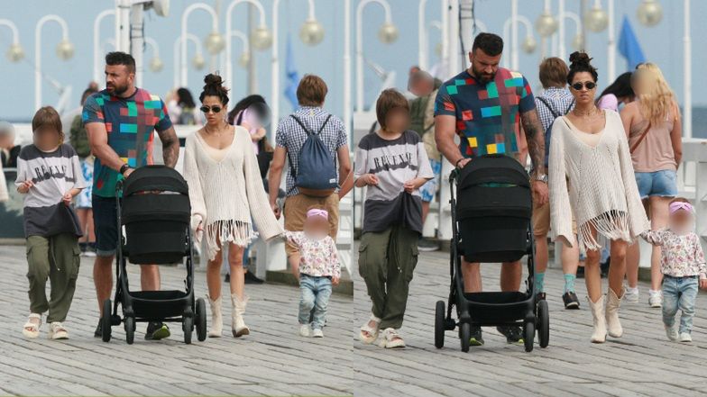 Maja Hyży spaceruje z rodziną po Sopocie