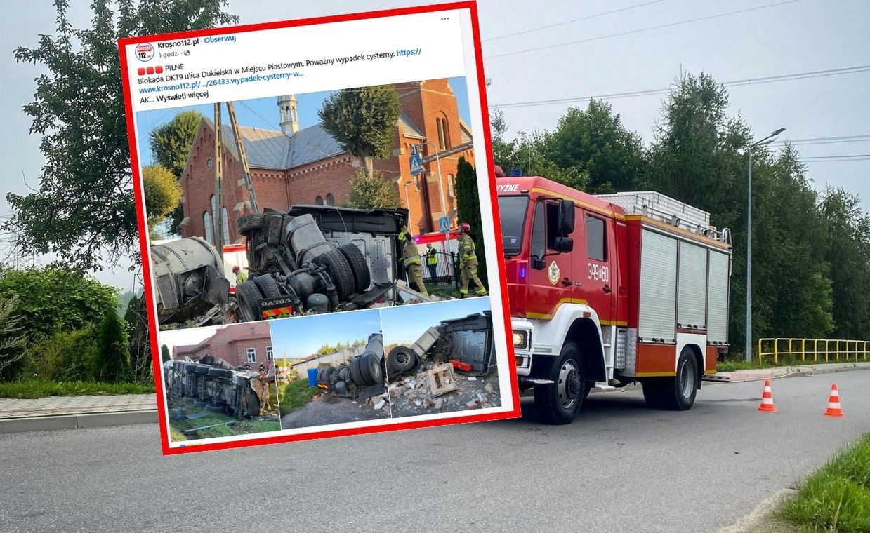 Droga do granicy była zablokowana. Zniszczona kapliczka i dach kościoła