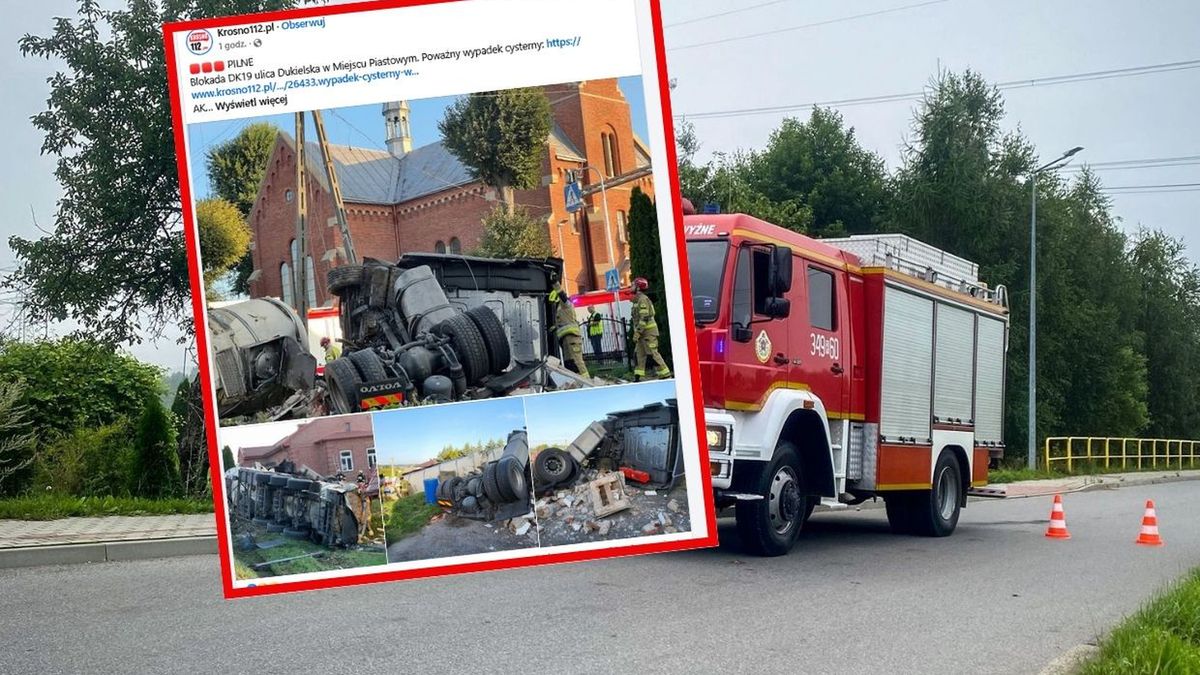 Ciężarówka uderzyła w kapliczkę