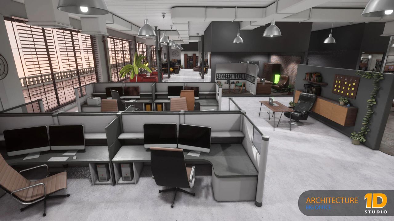 Duże biuro za darmo do Unreal Engine