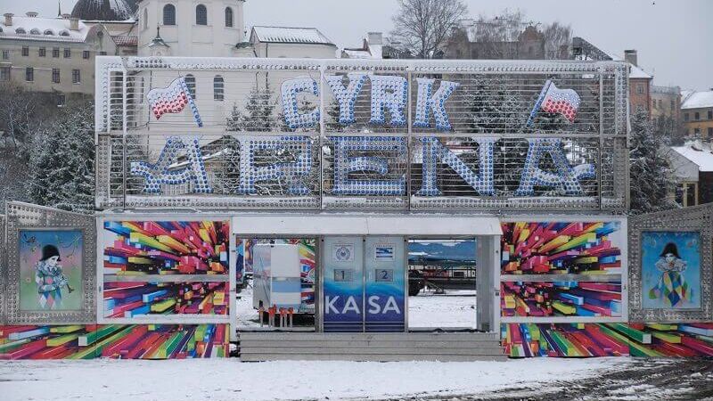 Cyrk Arena rozstawia się na terenie prywatnym przy Błoniach pod Zamkiem