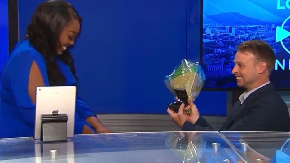 Oświadczyny w studiu telewizyjnym
