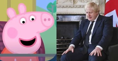 Boris Johnson mówi na konferencji o... Śwince Peppie. "Jej świat to MIEJSCE W MOIM STYLU"