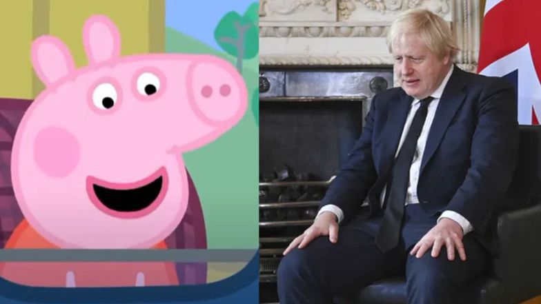 Boris Johnson mówi na konferencji o... Śwince Peppie. "Jej świat to MIEJSCE W MOIM STYLU"