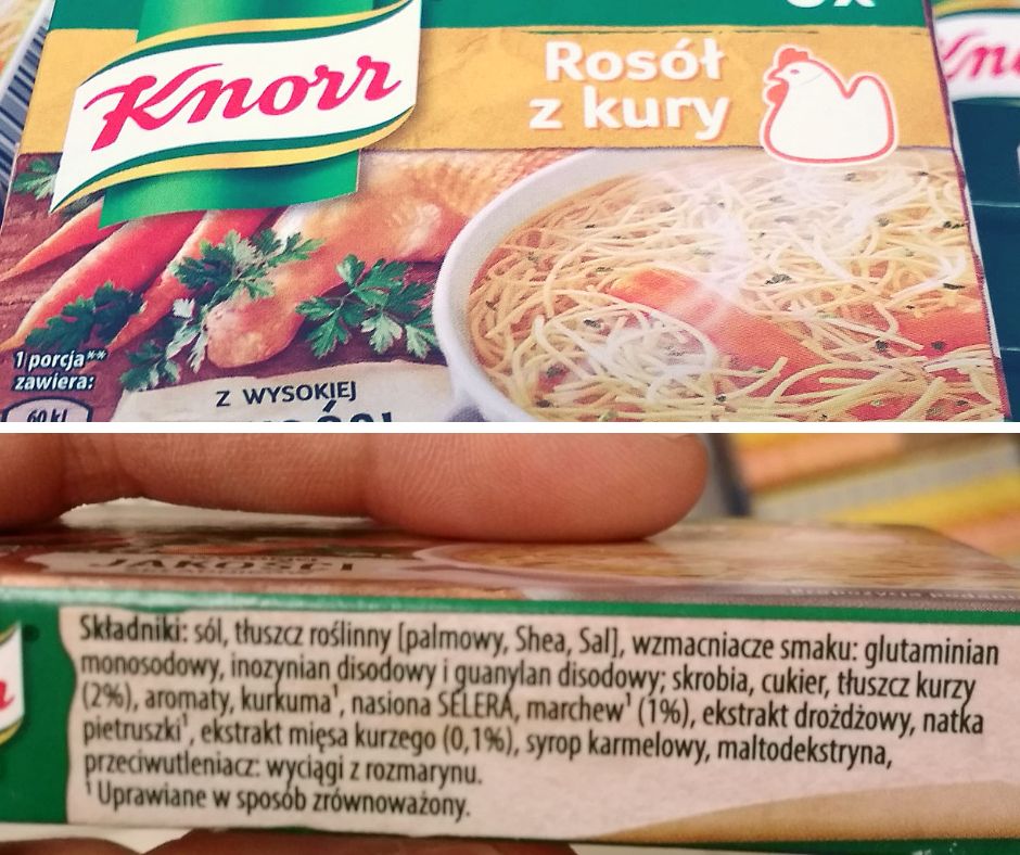 Skład kostki Rosół z Kury Knorr